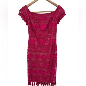 Tadashi Shoji Red Lace Dress